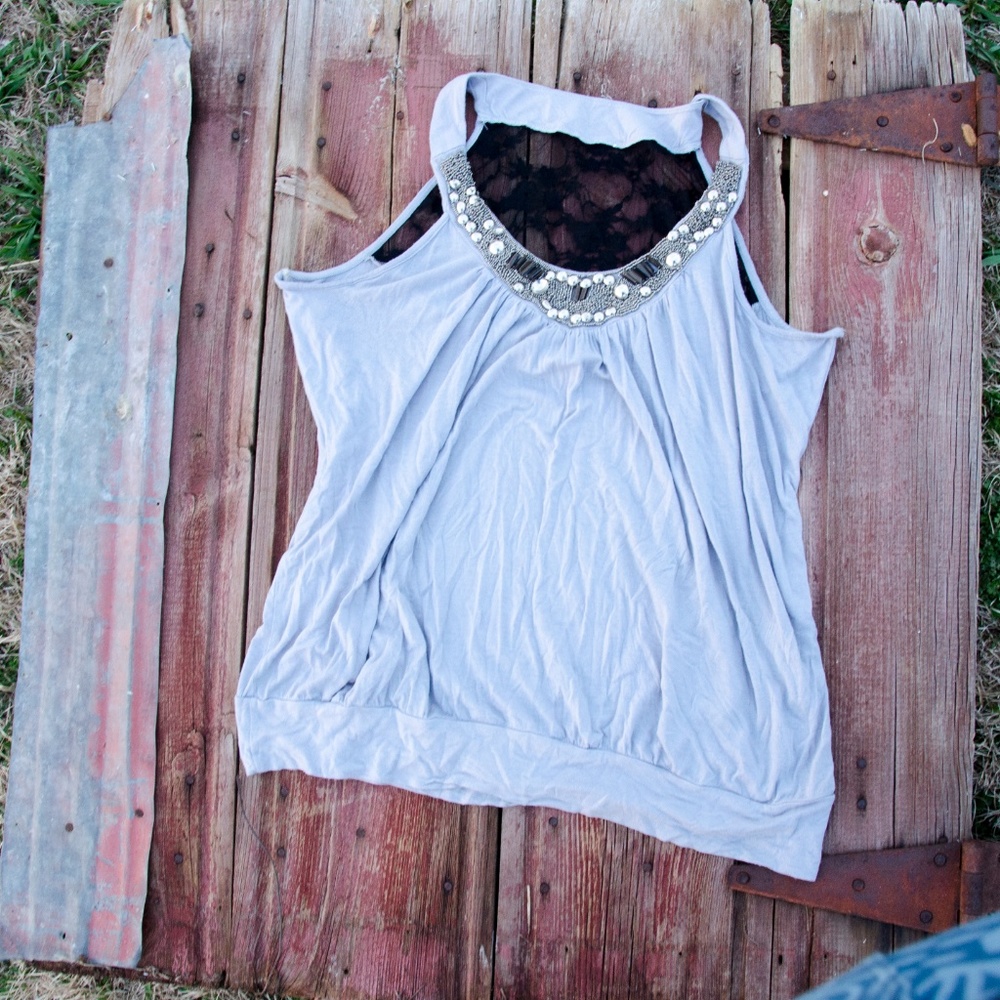 XL grey tank
